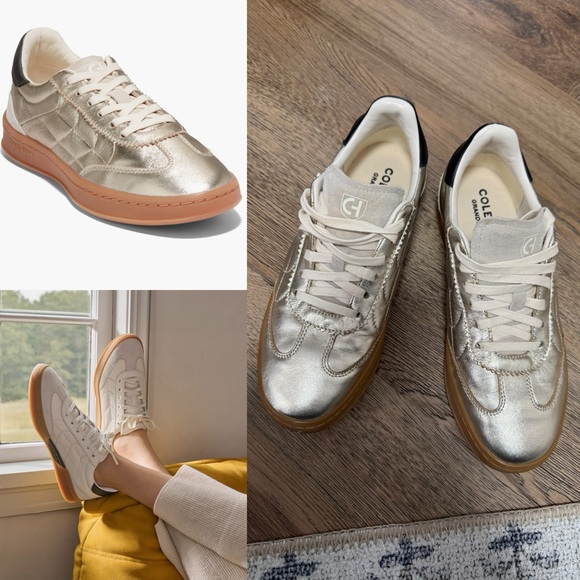 Cole Haan Shoes - Cole Haan Gold Grandpro Sneakers